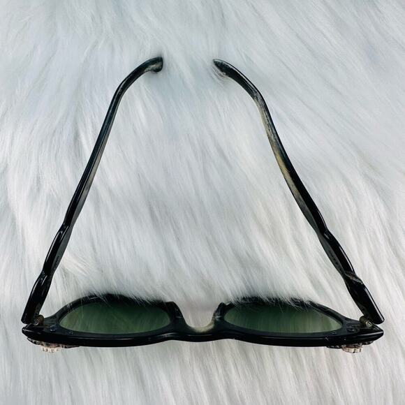 Vintage 1950’s Cat Eye Sunglasses with Flower Rhinestone Details Original Case main image 3